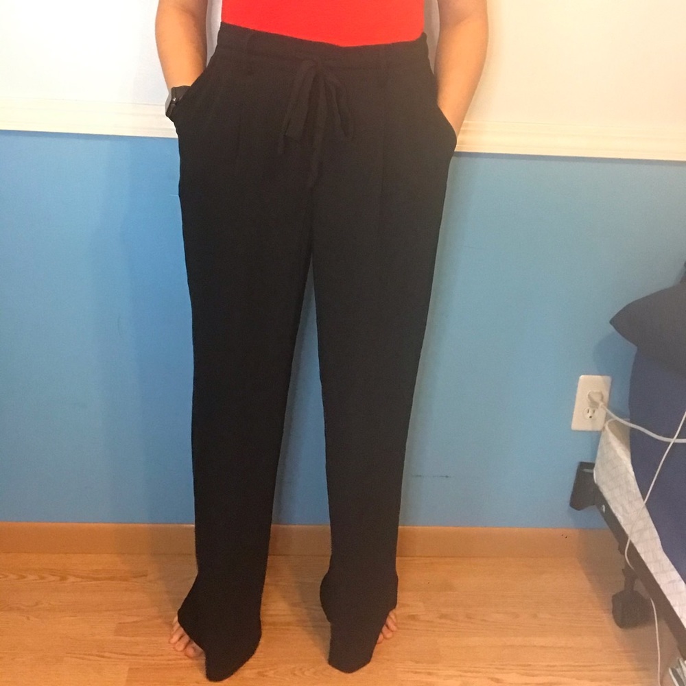 Black Wide-Leg Trousers
